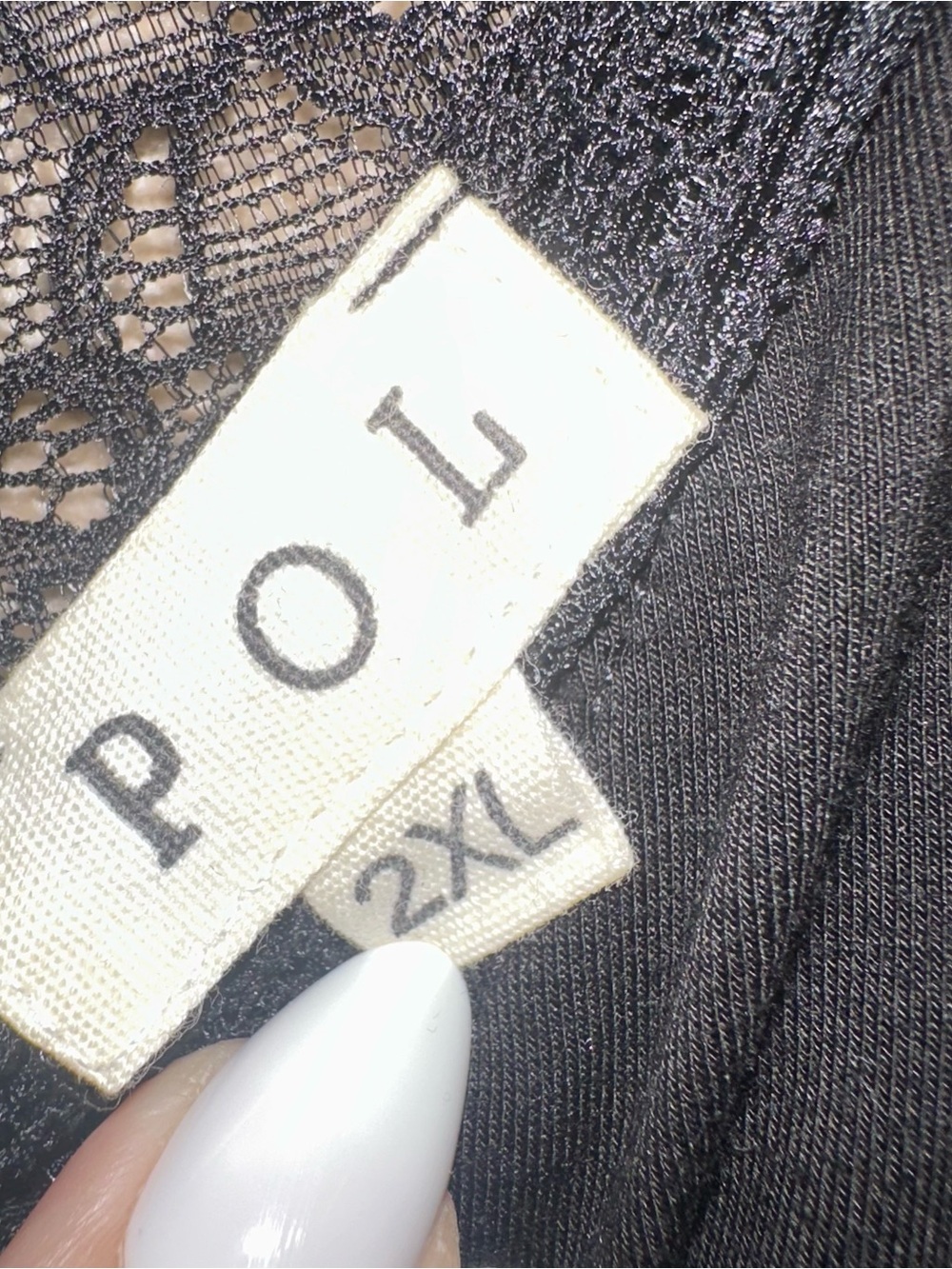 POL Black Lace Tank Top - Picture 3 of 4